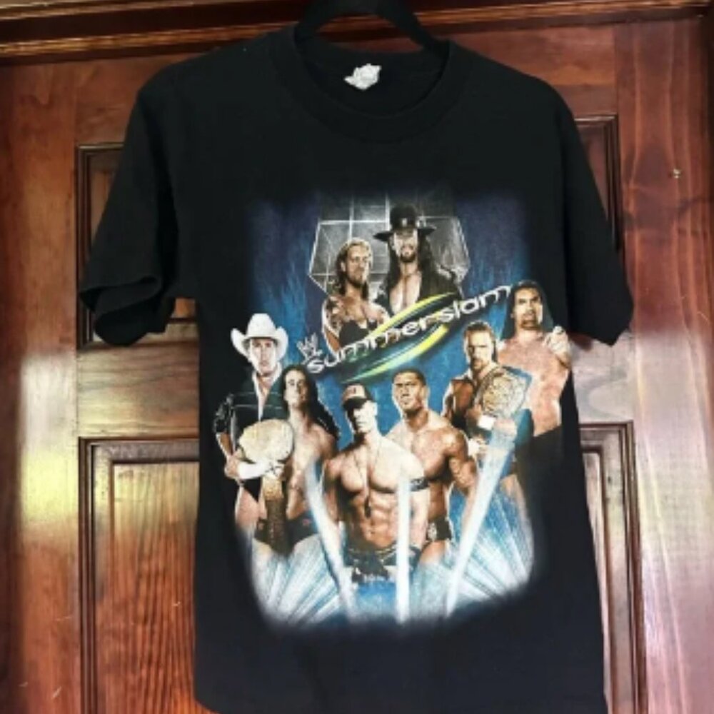 Black WWE SummerSlam Graphic T-Shirt